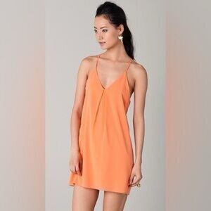 Alice Olivia sz XS Fierra Silk Stretch Racerback Slip Dress